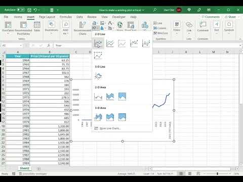 How to make a semi log plot in Excel