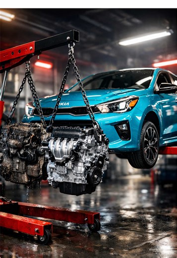 Reparación experta de Kia Rio 2023 tras hidrobloqueo