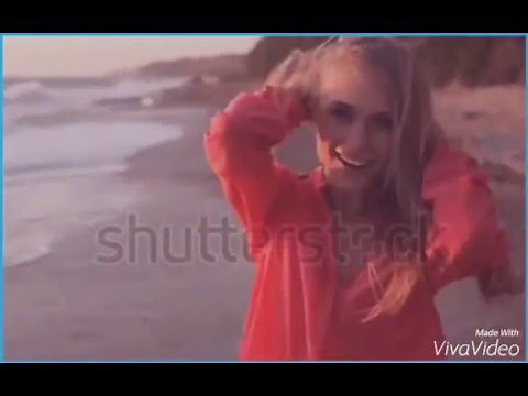 Hot girl strip at the beach