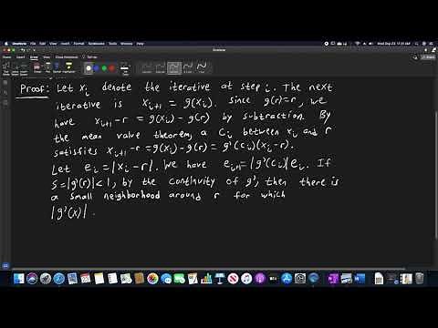 Numerical Analysis - Proof of the Linear Convergence of the Fixed-Point Iterative Method