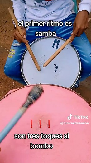 como tocar samba ritmo #samba #tutorial #ritmodesamba #redoblante #bombo #empesamos