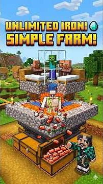 60 Second Minecraft Iron Farm Guide ⛏️