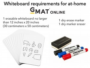 Now use a real whiteboard on the GMAT Online exam