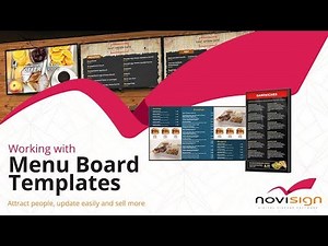 Digital Menu Boards Templates