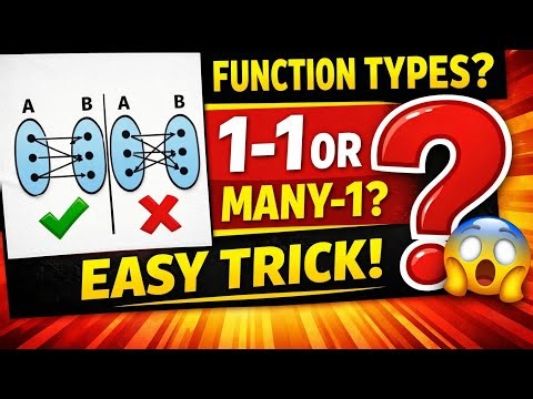 Types of Functions with Example Problems | Easy Tricks 🔥