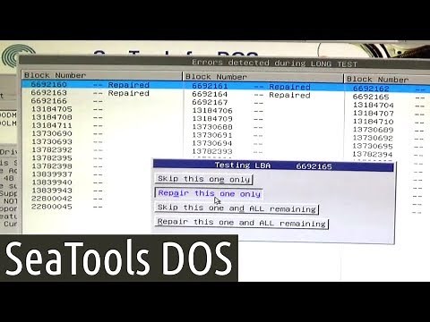 How to Save Hard Disk HDD with SeaTools for DOS [Fix Drive Tutorial]