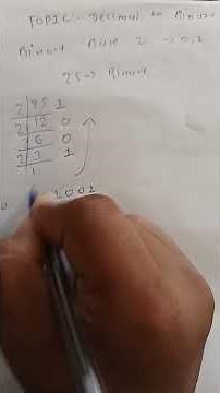 decimal to binary