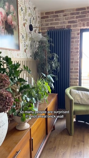 How I created a brick wall in our kitchen using brick slips. It is quite easy to do, but very time consuming and requires a lot of patience! You will need brick slip tiles, tile adhesive, a trowel, bucket, notched trowel, tile separators, mortar, a mortar gun and an angle grinder to cut the bricks I love the result! #brickslips #bricktok #brickwall #kitchendesign #kitchenhacks #kitchendecor #diyproject #diyprojects #homedecor #homedesign #bricktiles #bricktile #rusticdecor #rustichome #rusticsty