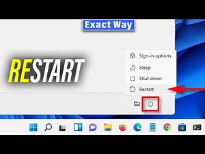 How to restart windows 11 (PC or Laptop)