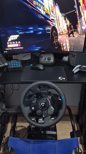 G923 for Forza Horizon 6. Wheel plugged in #forzahorizon6 #fh6 #logitechg923 #g923