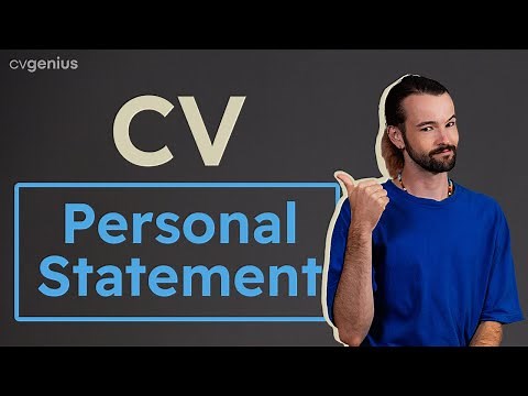 3 Tips on How to Write a CV Personal Statement | Examples