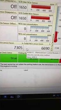 Nox Raw sensor not ready 3216/10 \n3223/7 520363/5 Signal erratic
