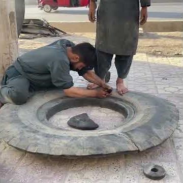 Mechanic Invents Solution From Trash: Tire to Bushing. The Ingenuity You Have to See