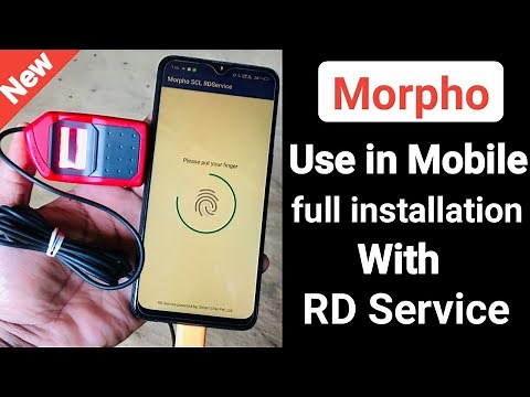 How to use morpho in Mobile | morpho rd service driver installation | MorphoMobile