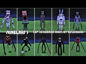 TOP 30 HORROR MODS/BEDROCK PORTS MADE BY YUSHINUMC FOR MINECRAFT BEDROCK 1.21