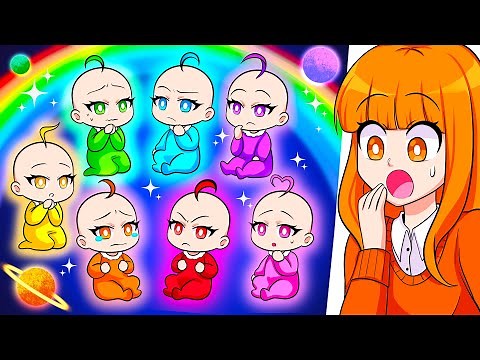 🌈THE RAINBOW SISTERS🌈 Gacha Life Club Movie | Squad Reacts