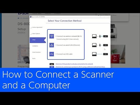 How to Connect a Scanner and a Computer