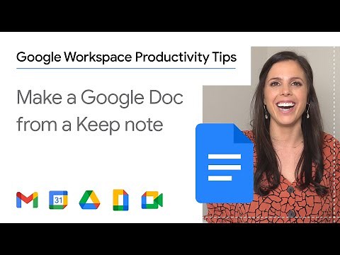 How to make a Google Doc from a Keep Note