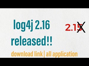 log4j vulnerability fix | NEW RELEASE log4j 2.16 🔥🔥 Step by step update #log4jupdate #log4j