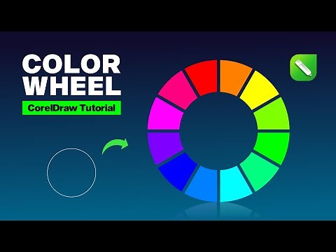 Corel Draw Tutorial Color Wheel #coreldrawtutorial #hevlendordesigns