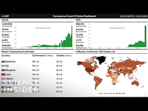 Coronavirus Live Tracker Of COVID-19 Cases Worldwide, April 8