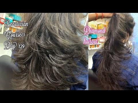 Diamond shape haircut tutorial