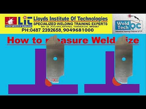 How to Measure Fillet Weld Size ?