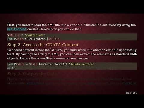 Accessing XML Data Inside CDATA with PowerShell