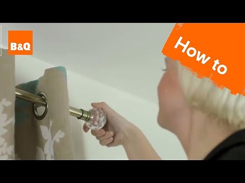 How to put up a curtain pole