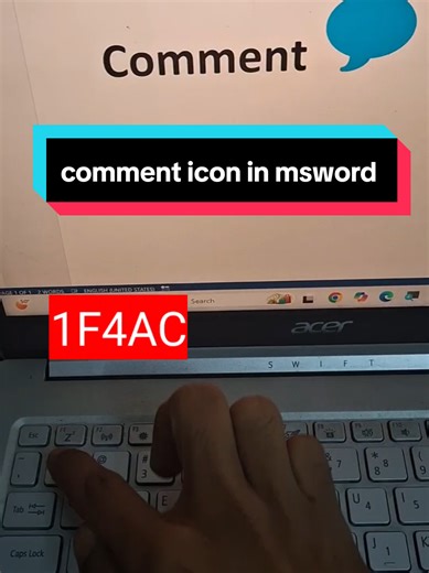comment icon in ms word 🔥 #mswordicon #mswordtips