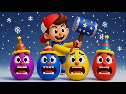 Christmas Surprise Eggs Kids Songs 🎄🥚 New Year Colors & Toys | Comy Zomy