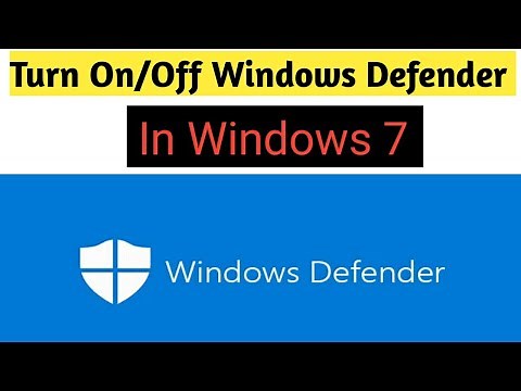 Turn On or Turn Off Windows Defender in Windows 7