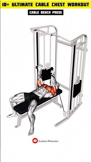 10+ Ultimate Cable Chest Workout for Explosive Gains #chestworkout