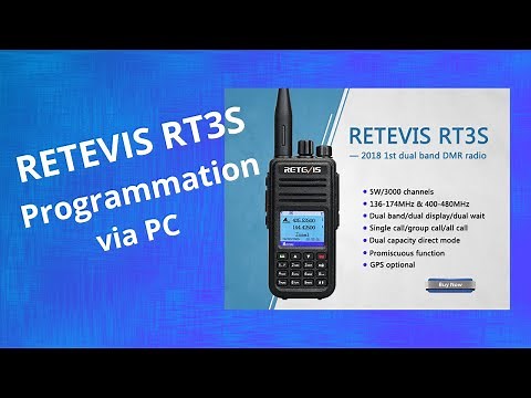 RETEVIS RT3S Programmation Analogique et Digital via PC #retevis