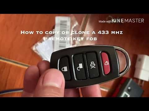 How to copy or clone a 433 mhz remote key fob
