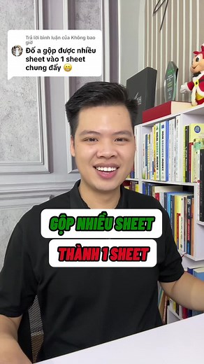 Cách gộp nhiều sheet thành 1 sheet trong excel #phongexcel #LearnOnTikTok #xemngaymeohay #thanhcongnghe