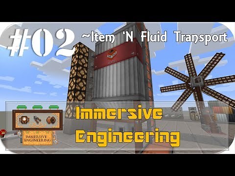 [Minecraft] Immersive Engineering MOD Showcase #02 ~Item, Fluid Transport