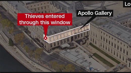 Thieves pull off heist of priceless jewels from Louvre
