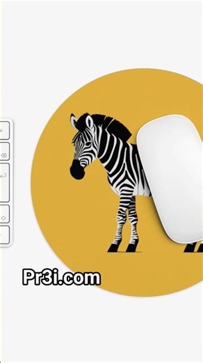Zebra Dash Mouse Pad | Add Wild Energy to Your Workspace. pr3i.com #ZebraDashMousePad
