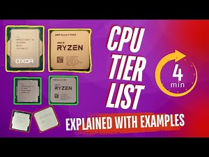 CPU Tier List Explained with Examples for Beginners Quickly and Easily with Examples
