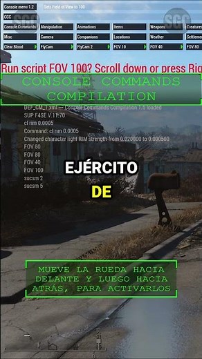 A compilation of commands that will make you feel like a god in the world of Fallout! 💥