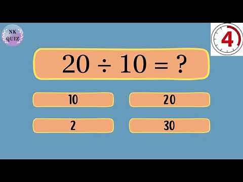 Division Quiz | Division Maths Test (40 questions) | Maths Division Quiz for Kids | Division |