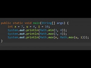 JAVA || How to use Math.min and Math.max