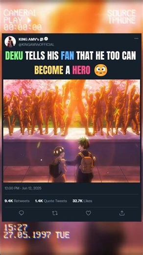 DEKU TELLS HIS FAN THAT HE TOO CAN BECOME A HERO 😳 | #myheroacademia #edit #mha #amv #anime