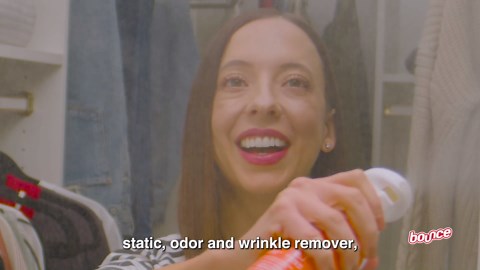 Bounce Anti Static Spray, 3 in 1 Anti Static & Instant Wrinkle Release, Odor Eliminator & Fabric Refresher, Rapid Touch Travel Spray (3 Oz, Pack of 1)