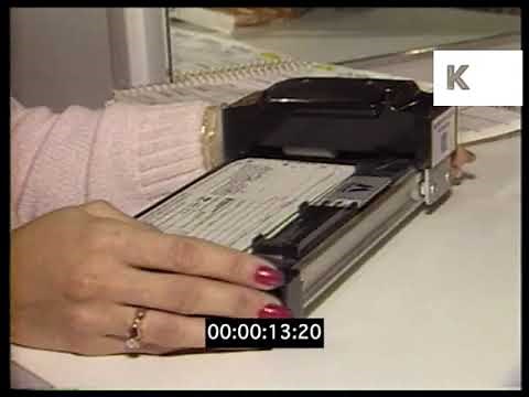 1980s Credit Card Machines in Mall, USA