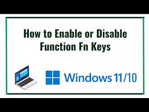 How to Enable or Disable Function Fn Keys in Windows 11/10 | Fix Functions Keys Not Working