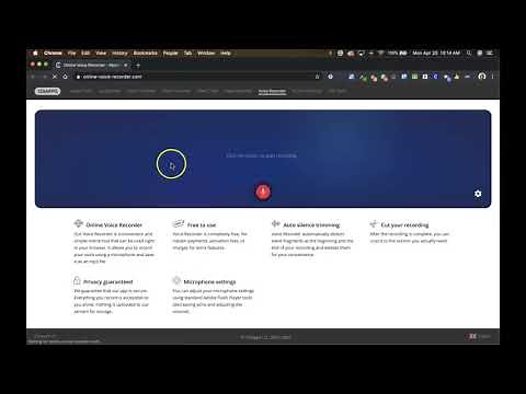 Recording with Online Voice Recorder
