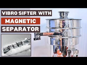 Vibro Sifter with Magnetic Separator | Sifter with metal detector | Sieving Machine