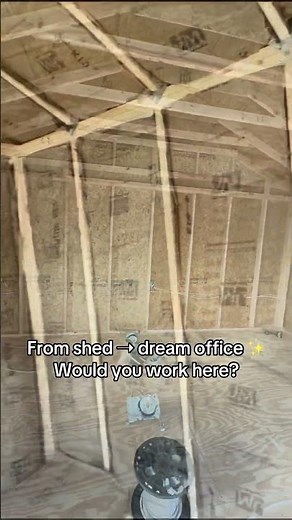 From Shed to Modern Office | 16x16 Shed Transformation